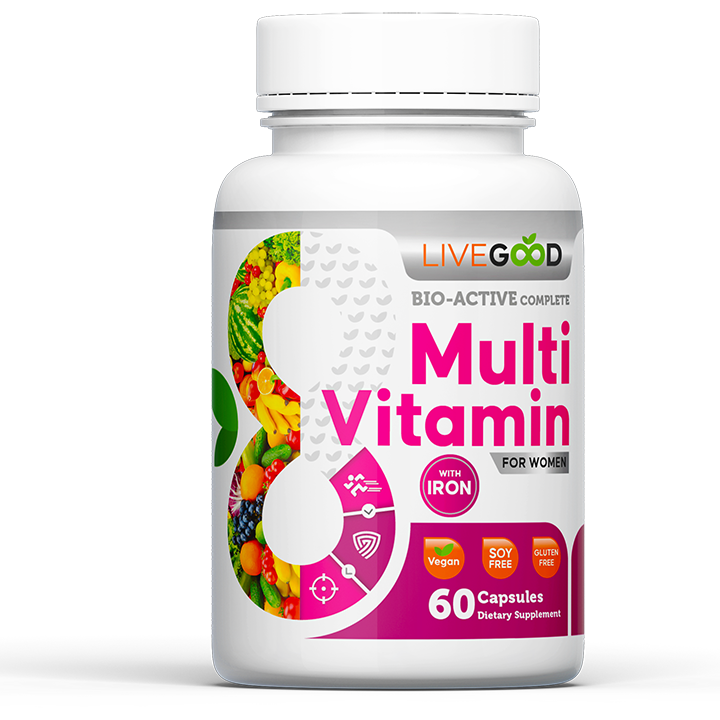 LiveGood Bio-Active Complete Multi-Vitamin with Iron